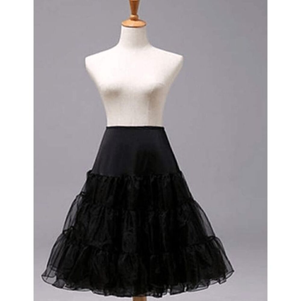 🖤🤍 2PCS Bundle Petticoats Pinup 1950s Rockabilly Tutu Crinoline Underskirt NEW - Picture 4 of 13
